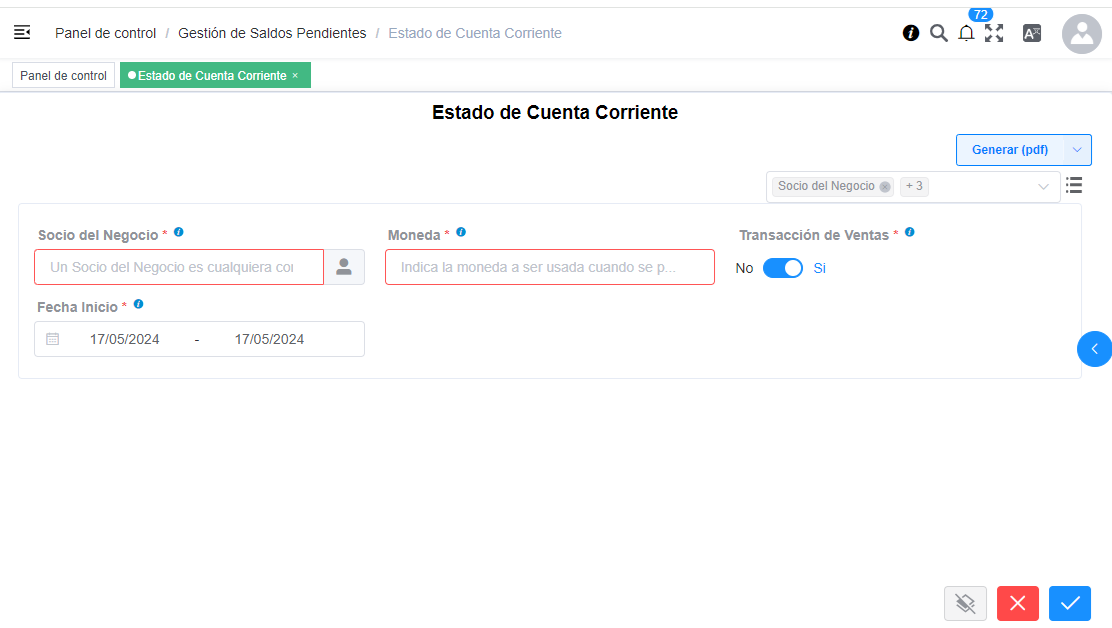 Estado de Cuenta Corriente