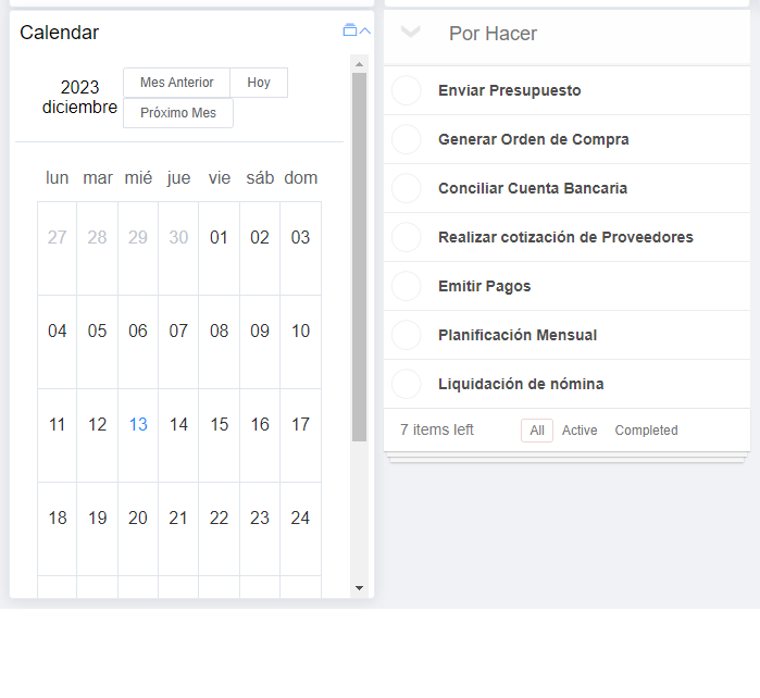 Calendarios