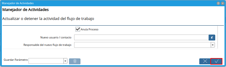 Opción OK