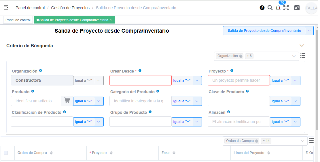 Salida de Proyecto
