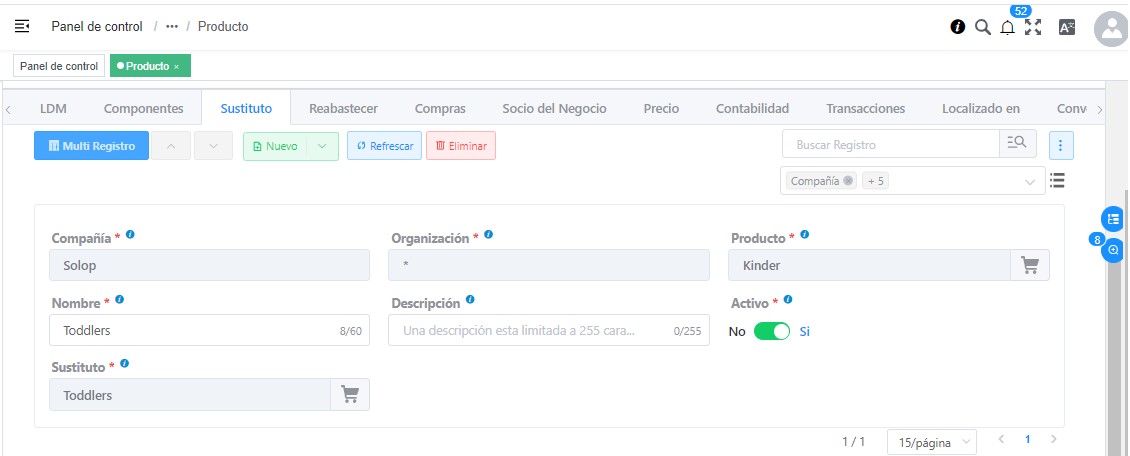 Producto Sustituto