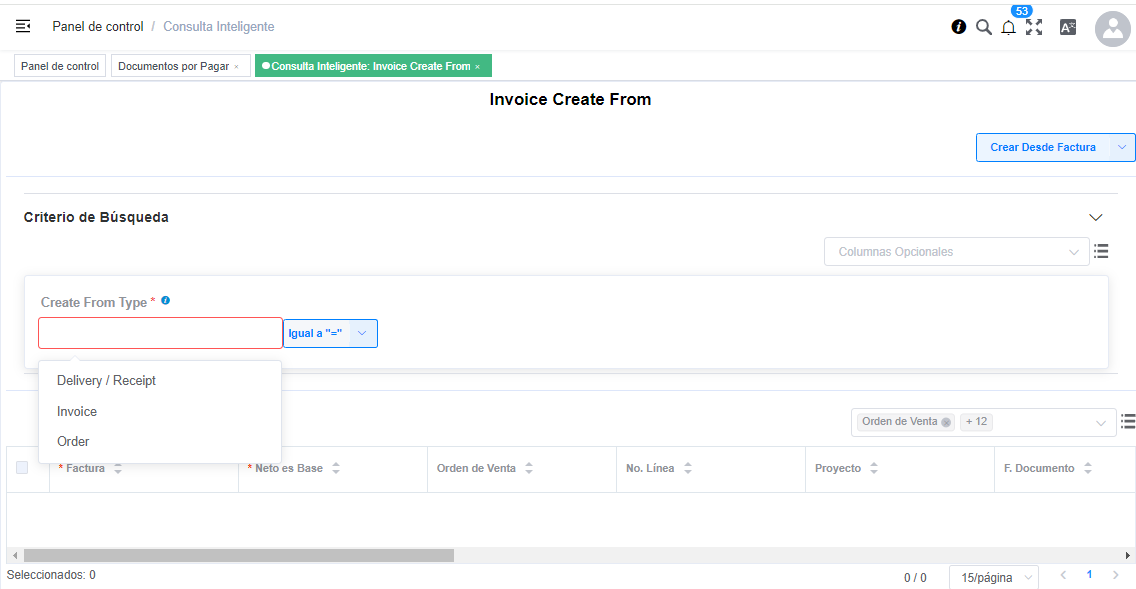 Crear Desde